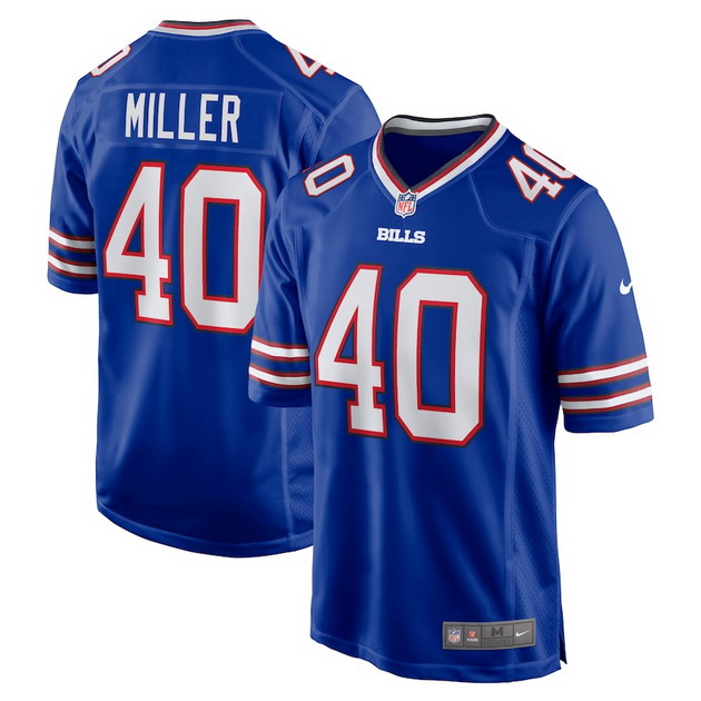 mens nike von miller royal buffalo bills player game jersey